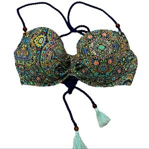 Victoria’s Secret Gorgeous Boho Geometric Pattern Women’s Bikini Top Size 34D